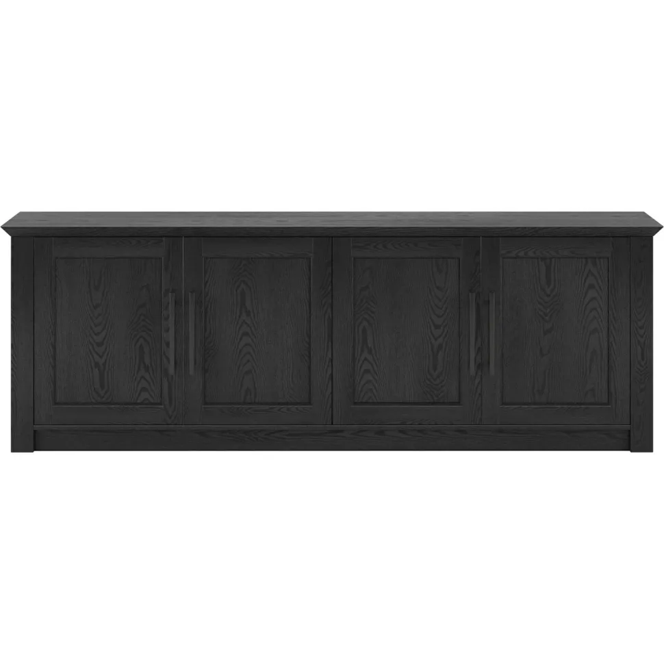 Thornwell Rectangular TV Stand for TV's up to 78" in Black Grain