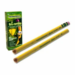 Ticonderoga Laddie Tri-Write Triangular No. 2 Pencils, #2 Lead, Soft, Pack of 36