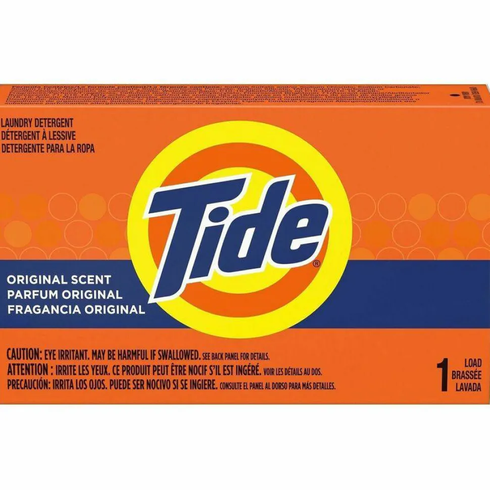 Tide Coin Vend Powder Laundry Detergent, HE Compatible, Tide Original Scent, 1.1 oz, 156/Carton