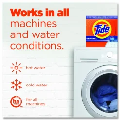Tide Coin Vend Powder Laundry Detergent, HE Compatible, Tide Original Scent, 1.1 oz, 156/Carton