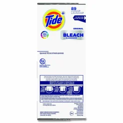 Tide Laundry Detergent with Bleach, HE Compatible, 80 Loads, Tide Original Scent, Powder, 129 oz Box, 2/Carton