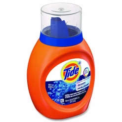 Tide Plus Bleach Alternative Liquid Laundry Detergent, HE Compatible, 16 Loads, Original Scent, 25 oz Bottle, 6/Carton