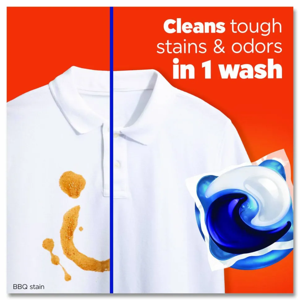 Tide PODS Laundry Detergent, HE Compatible, Spring Meadow, 57 oz Tub, 76 Pacs/Tub, 4 Tubs/Carton