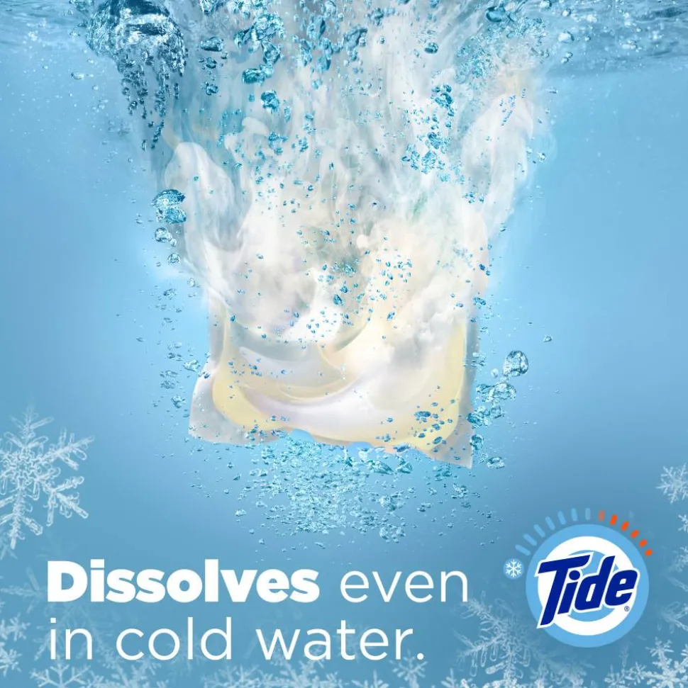 Tide PODS Liquid Laundry Detergent Pacs, Free & Gentle, 63 Oz, Pack Of 76 Pods