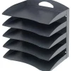 5-Tier Horizontal Desk Organizer, Letter Size, Granite