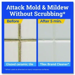 Tilex CloroxPro Disinfecting Instant Mold and Mildew Remover, Unscented, 32 oz Smart Tube Spray, 9/Carton