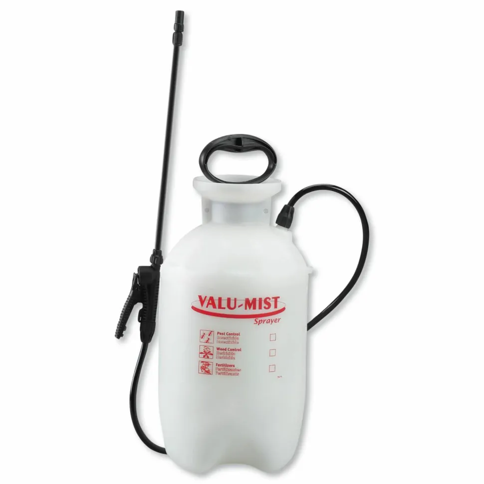 TOLCO 2 Gallon Valu Mist Tank Sprayer, 0.38" x 32" Hose, White