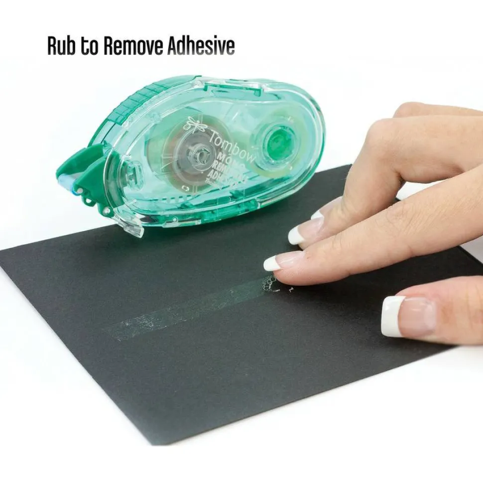 Tombow Mono Removable Adhesive Refill, 0.33" x 39.33 ft, Dries White, 3/Pack