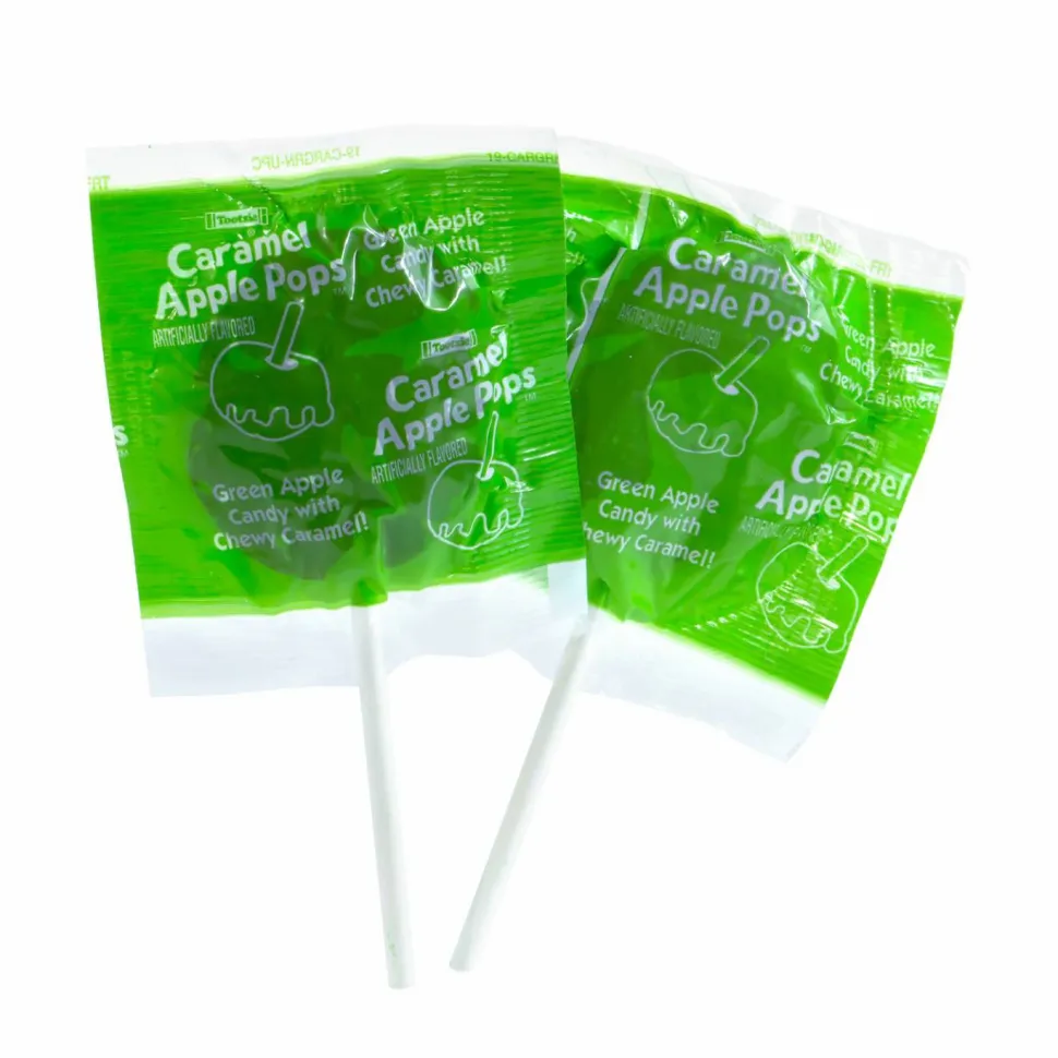 Tootsie Roll Caramel Apple Pops, 0.63 oz Individually Wrapped, 48/Box, 2 Boxes/Carton