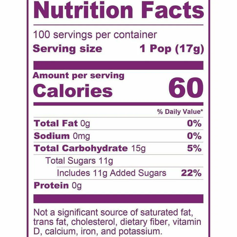 Tootsie Roll Tootsie Pops, Assorted Wild Berry Flavors, 0.6 oz Lollipops, 100/Box