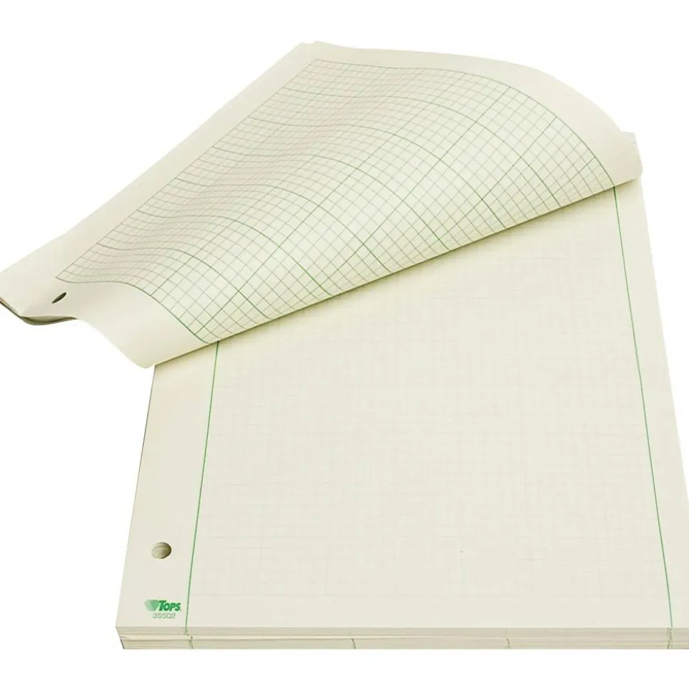 TOPS Engineer's Computation Pad, 8 1/2" x 11", 200 Sheets, Green
