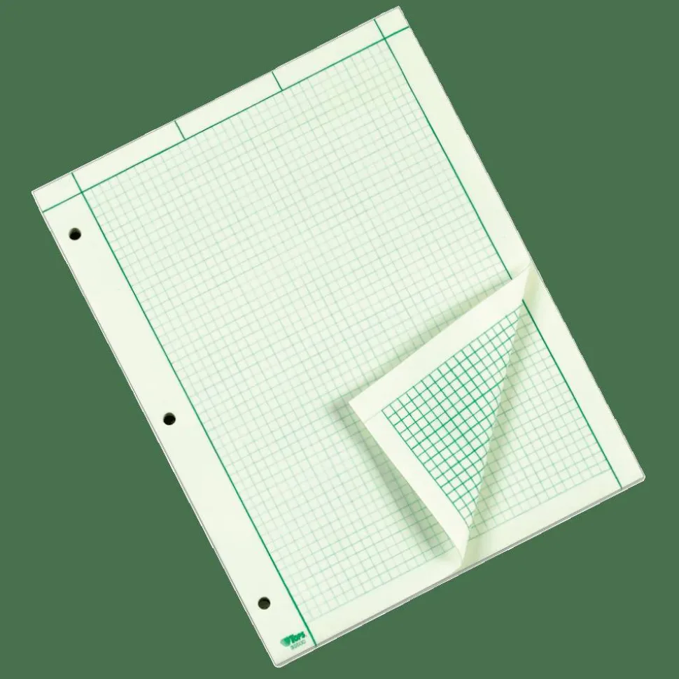 TOPS Engineer's Computation Pad, 8 1/2" x 11", 200 Sheets, Green