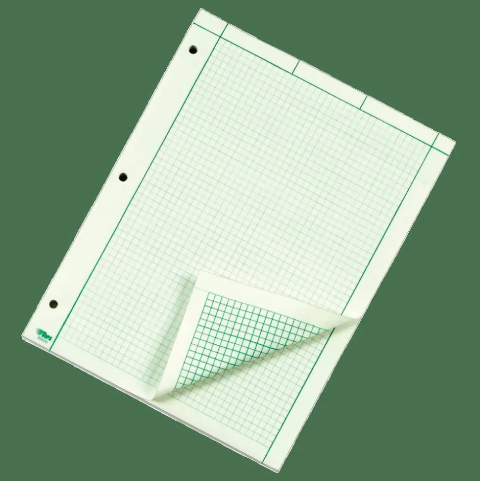TOPS Engineer's Computation Pad, 8 1/2" x 11", 200 Sheets, Green