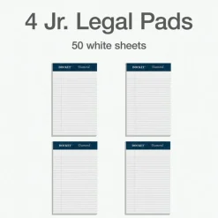 TOPS Docket Diamond Jr. 100% Recycled Writing Pads, 5