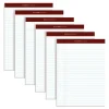 TOPS Docket Gold Premium Writing Pads, 8 1/2" x 11 3/4", Legal Ruled, 50 Sheets, White, Pack Of 6 Pads