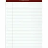 TOPS Docket Gold Premium Writing Pads, 8 1/2" x 11 3/4", Legal Ruled, 50 Sheets, White, Pack Of 12 Pads