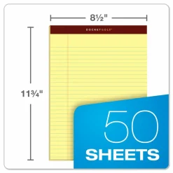 TOPS Docket Gold Premium Writing Pads, 8 1/2