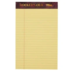 TOPS Docket Gold Premium Writing Pads, 5