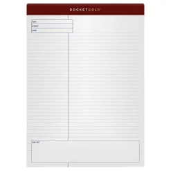 TOPS Docket Gold Premium Writing Pads, 8 1/2