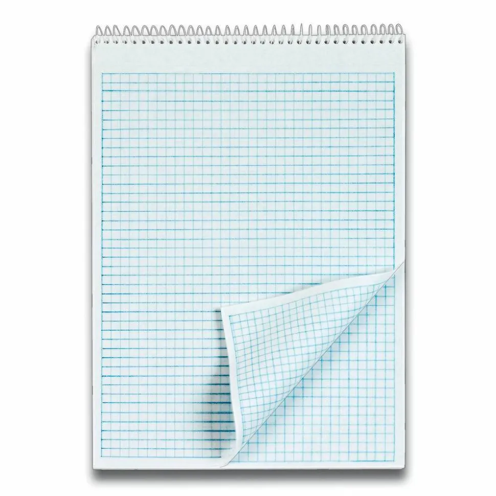 TOPS Docket Wirebound Quadrille Pad, 8 1/2" x 11", 35 Sheets, White