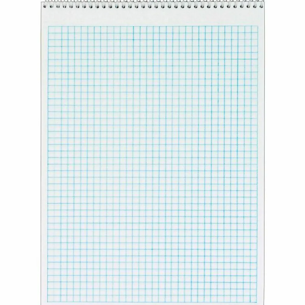 TOPS Docket Wirebound Quadrille Pad, 8 1/2" x 11", 35 Sheets, White