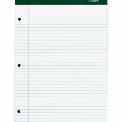 TOPS Double Docket Rigid Back Legal Pads - 100 Sheets - Stapled/Glued - Ruled - 16 lb Basis Weight - 8 1/2