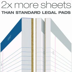 TOPS Double Docket Rigid Back Legal Pads - 100 Sheets - Stapled/Glued - Ruled - 16 lb Basis Weight - 8 1/2