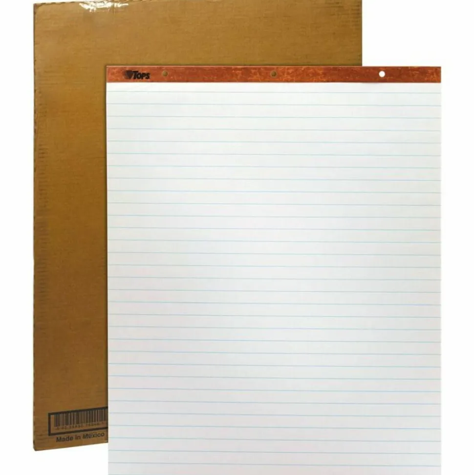TOPS Easel Pads, 27" x 34", White Paper With Faint Rule, 50 Sheets, Box Of 2
