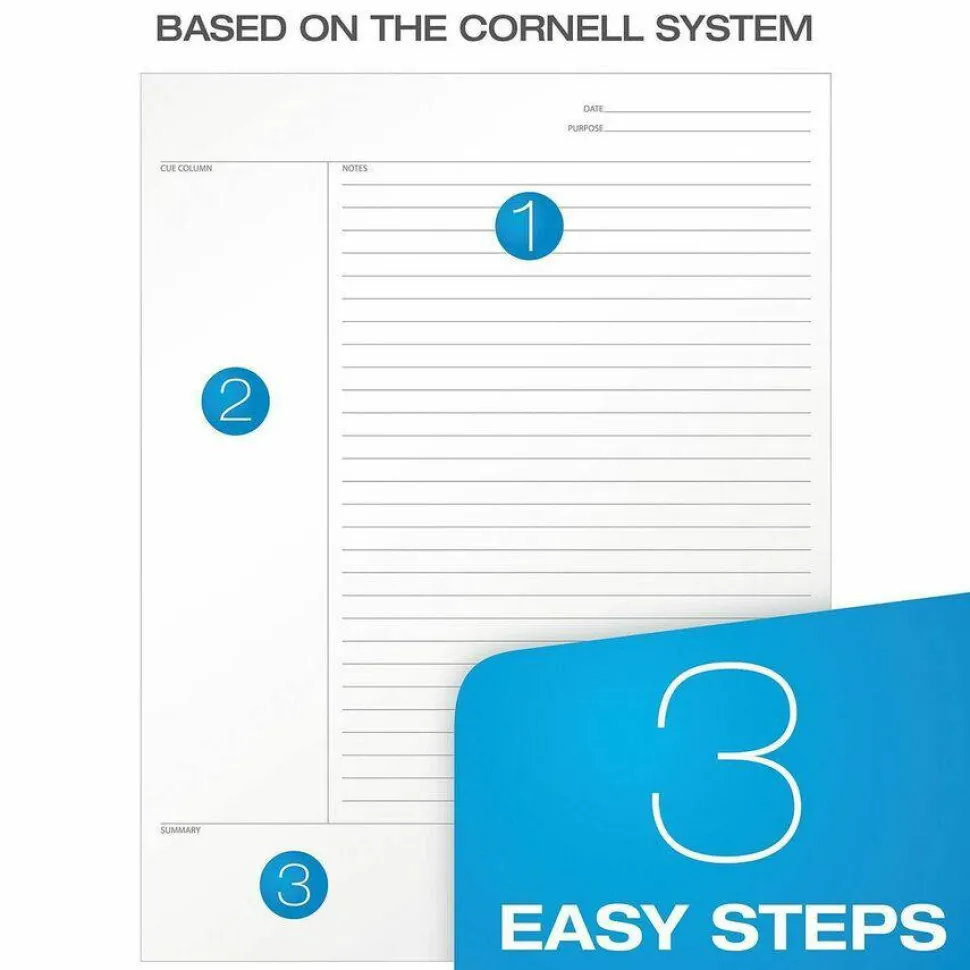 TOPS Idea Collective Legal Pad, 8 1/2" x 11 3/4", Legal Ruled, 50 Sheets, White