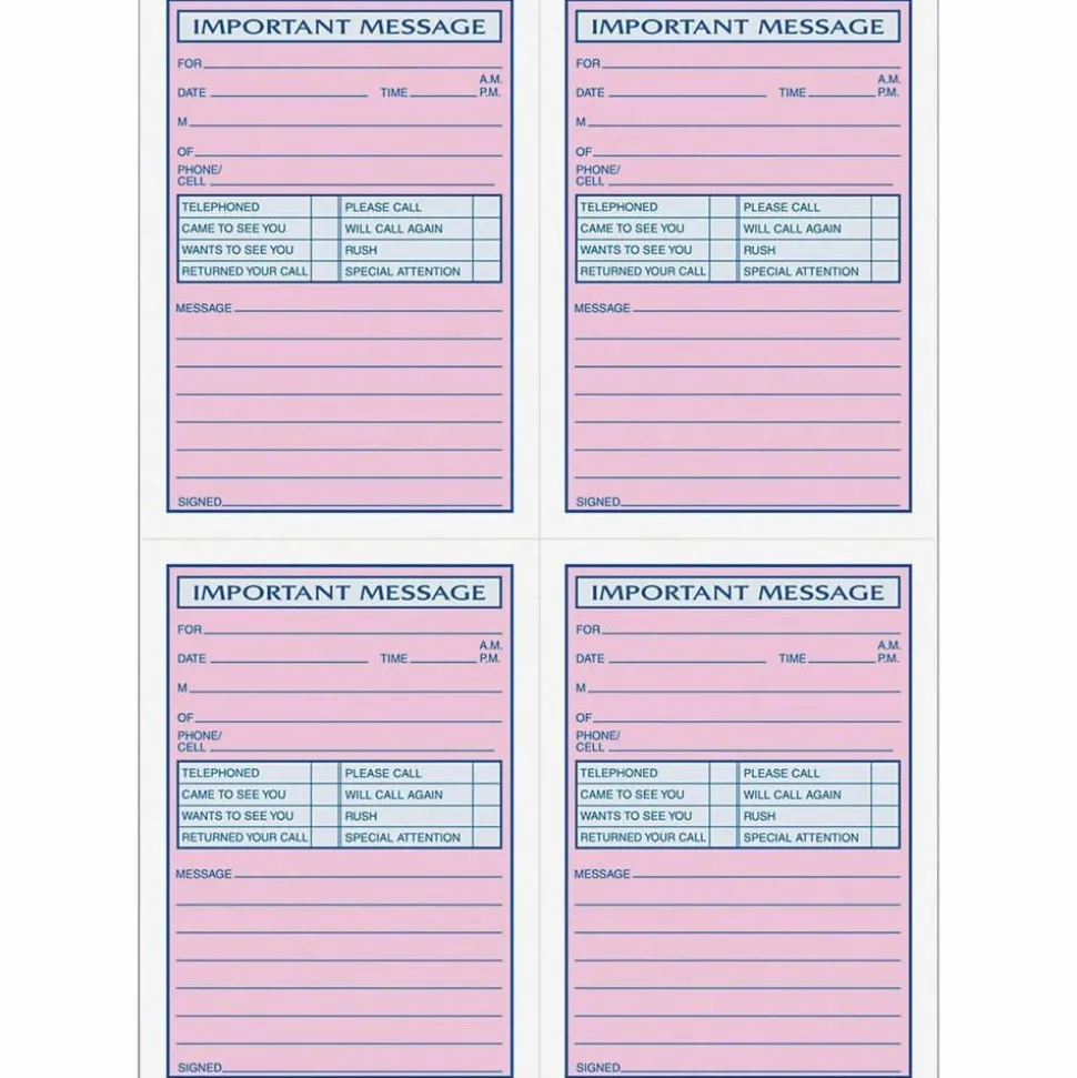 TOPS Important Message Book