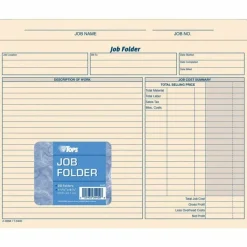 TOPS Letter File Jacket - 8 1/2" x 11" - Manila Paper - Preprinted - 20 / Pack