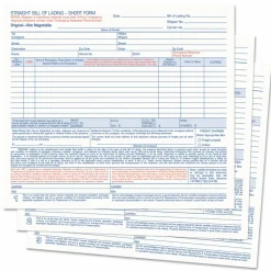 TOPS 3-part Hazardous Material Short Form - 3 PartCarbonless Copy - 8.50