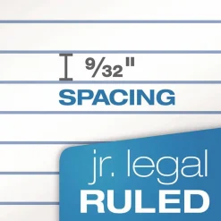 TOPS Perforated Jr. Legal Rule Pads, 5