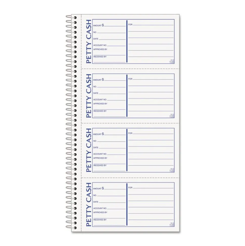 Tops Petty Cash Book, 2-Part, 11" x 5-1/2"