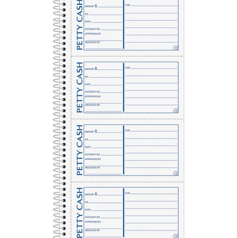 Tops Petty Cash Book, 2-Part, 11" x 5-1/2"