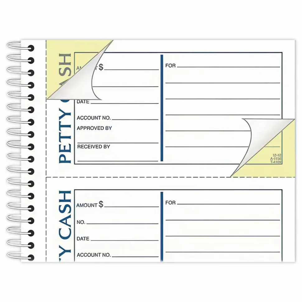 Tops Petty Cash Book, 2-Part, 11" x 5-1/2"