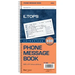 TOPS Phone Message Book, 2-Part, 11