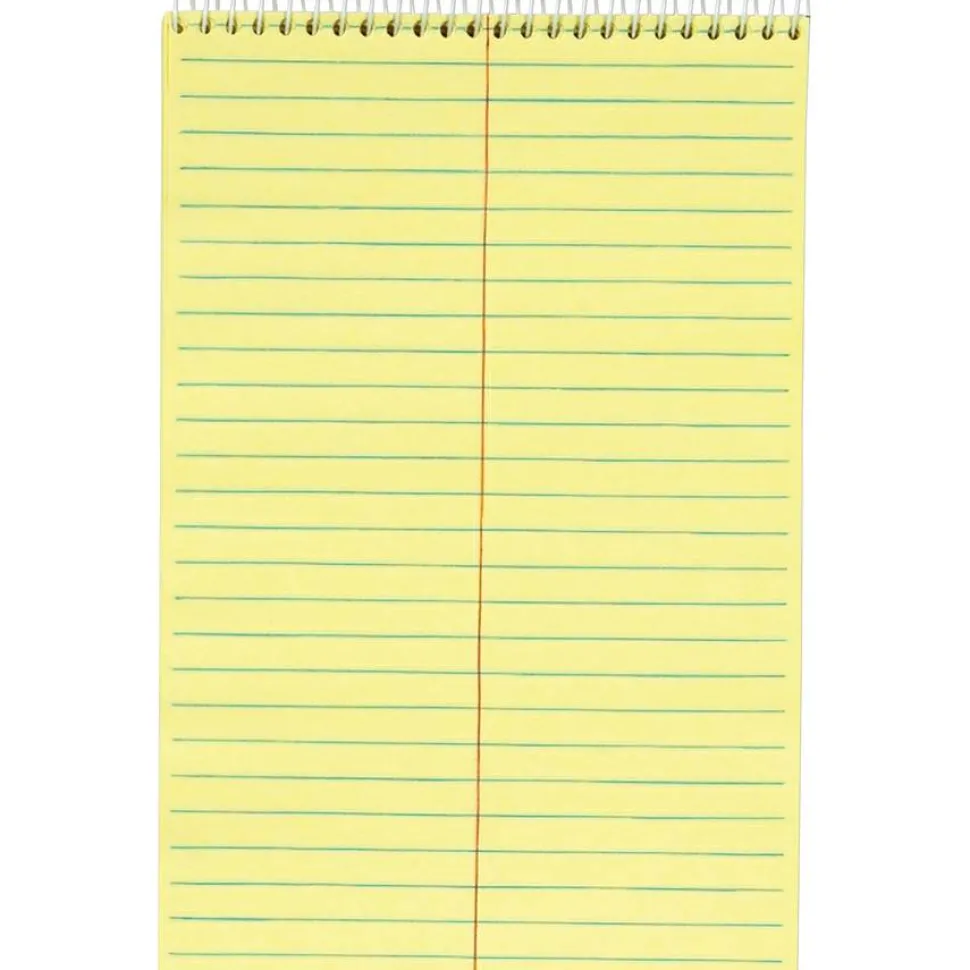 TOPS Premium Steno Pads, 6"x 9", 100 Sheets, Black/Canary