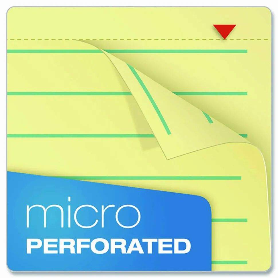 TOPS Premium Steno Pads, 6"x 9", 100 Sheets, Black/Canary