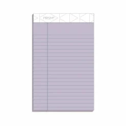 TOPS Prism + Colored Writing Pads, Narrow Rule, (50) Pastel Orchid 5 x 8 Sheets, 12/Pack