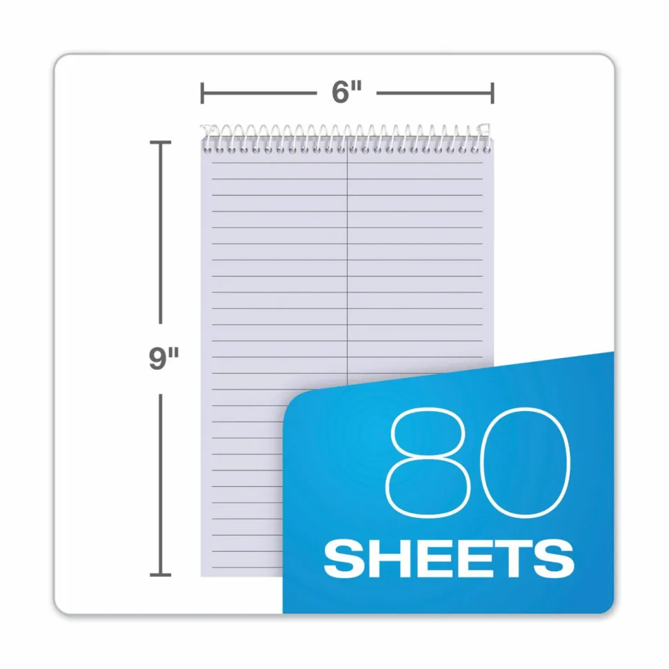 TOPS Prism+ Color Steno Books, 6" x 9", Gregg Ruled, 80 Sheets, Orchid, Pack Of 4