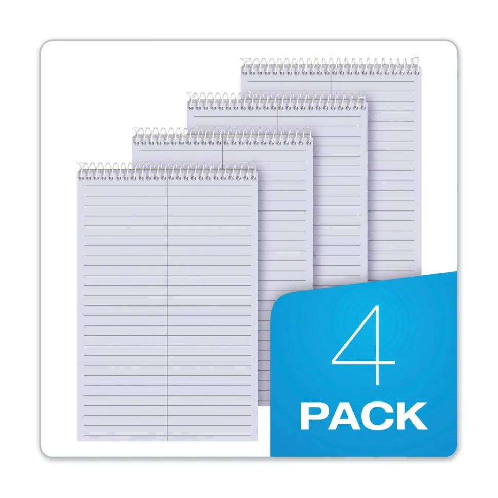TOPS Prism+ Color Steno Books, 6" x 9", Gregg Ruled, 80 Sheets, Orchid, Pack Of 4