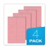TOPS Prism+ Color Steno Books, 6" x 9", 100% Recycled, Gregg Ruled, 80 Sheets, Pink, Pack Of 4