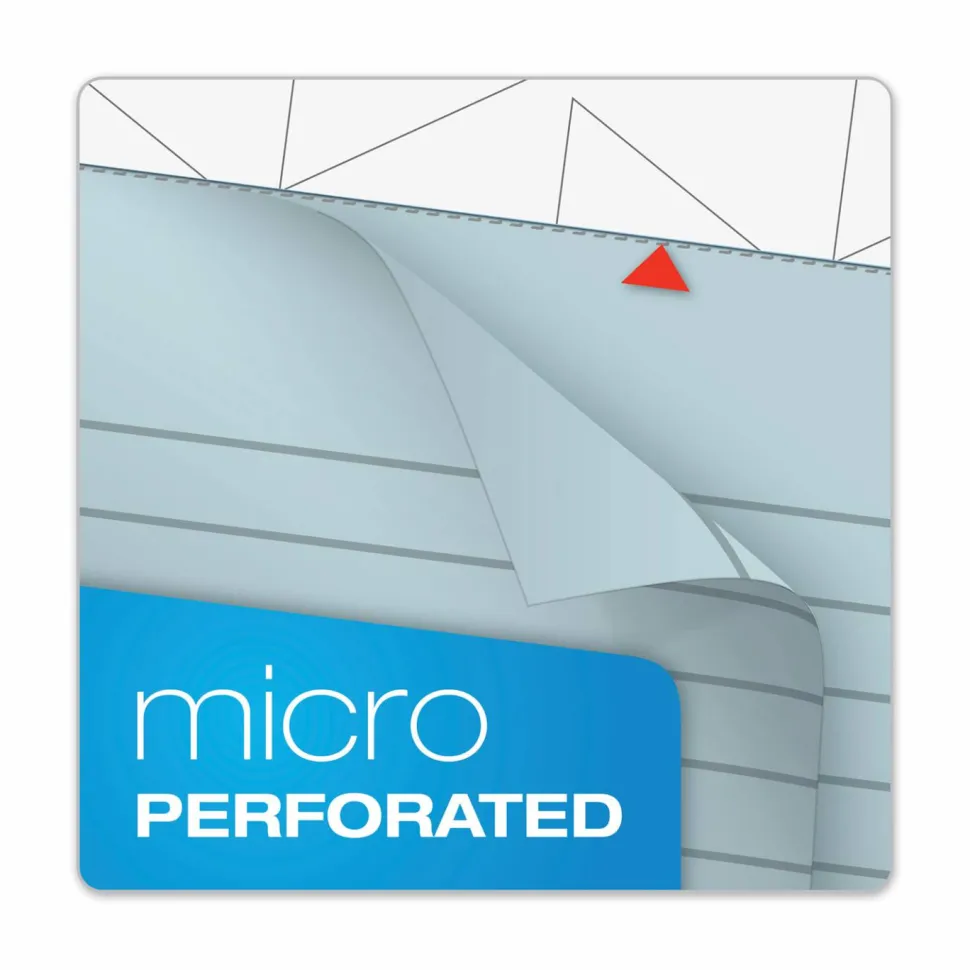 TOPS Prism+ Color Writing Pads, 8 1/2" x 11 3/4", 100% Recycled, Legal Ruled, 25 Sheets, Blue, Pack Of 12 Pads