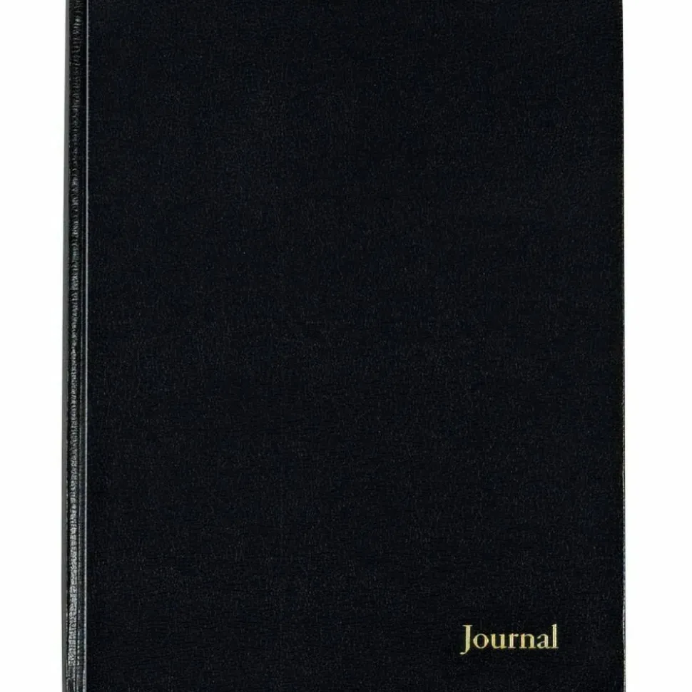 TOPS Professional Business Journal With Planning Pages, 8 1/2" x 11", Legal Ruled, 80 Sheets, Black
