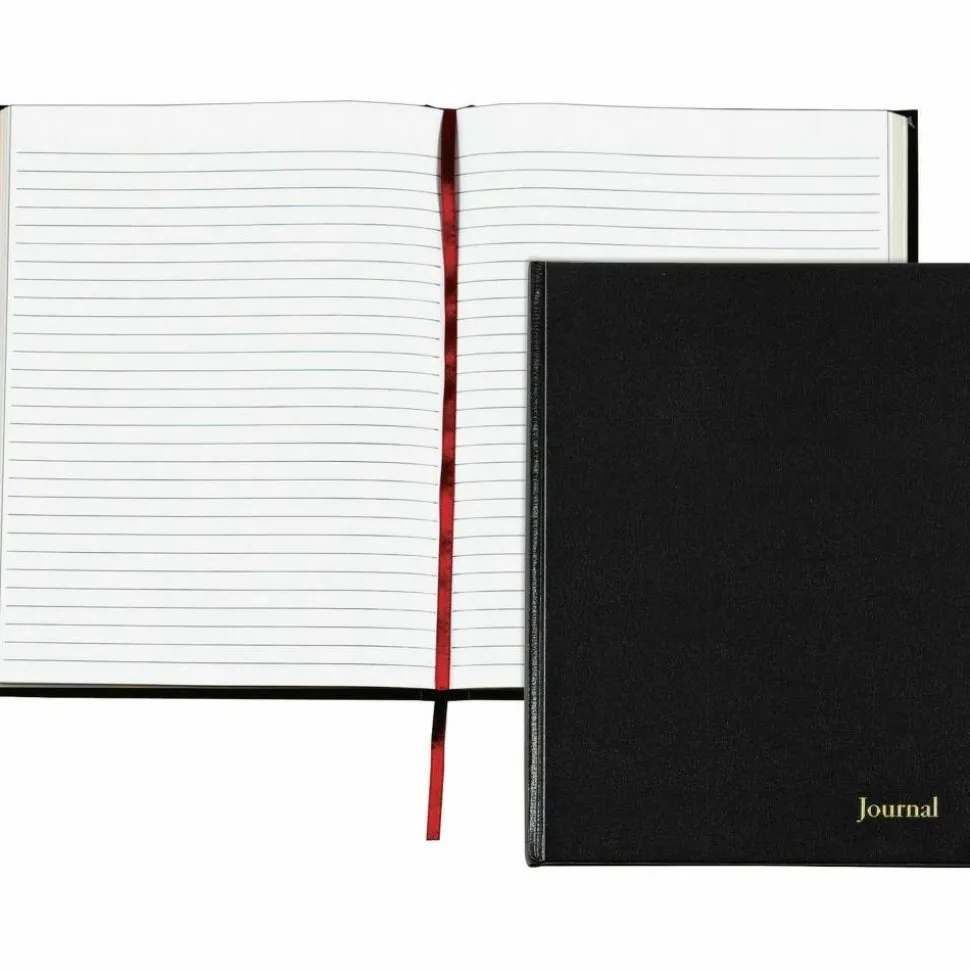 TOPS Professional Business Journal With Planning Pages, 8 1/2" x 11", Legal Ruled, 80 Sheets, Black