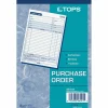 TOPS Purchase Order Book, Carbonless, 3 Parts, 5-1/2"x7-7/8"