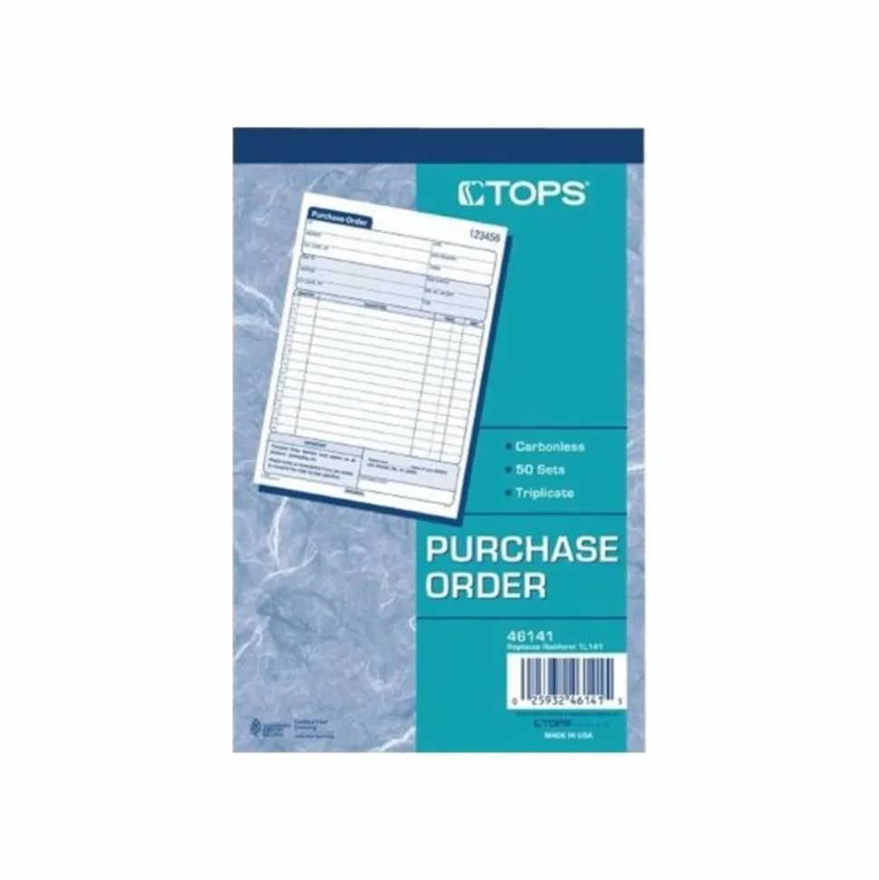 TOPS Purchase Order Book, Carbonless, 3 Parts, 5-1/2"x7-7/8"