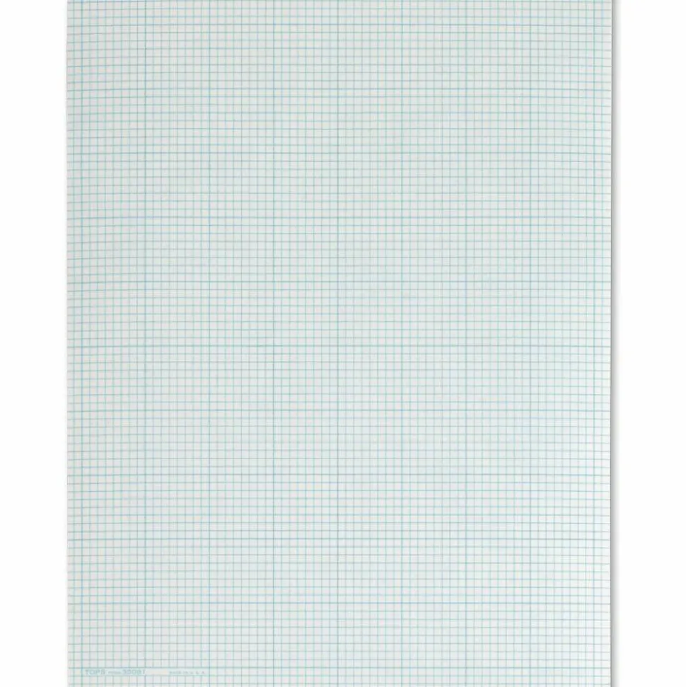 TOPS Quad-Ruling Cross Section Pad, Letter Size, Quadrille Ruled, 50 Sheets
