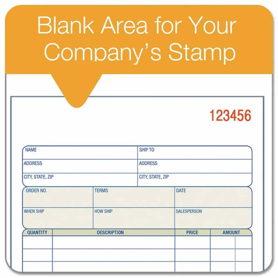 TOPS Sales Order Book, Two-Part Carbonless, 7.94 x 5.56, 50 Forms Total